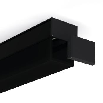 schwarze Abdeckkappe für LED-Aluprofile